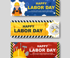 Happy Labor Day Banner Set