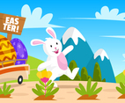 Easter Cartoon Background