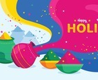 Colorful Happy Holi Festival Background