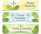 Palm Sunday with Cross Banner