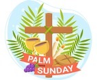 Palm Sunday with Cross Design