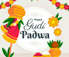 Gudi Padwa Celebration Greeting Card