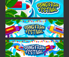 Songkran Water Festival Banner Template Set