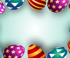 Gold Easter Egg Background Template