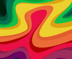 Wave Background Rainbow Colorful