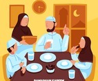 Family Sahur Time on Ramadan