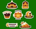 Hand Drawn Ramadhan Sticker Set