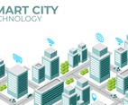 Isometric Design of Smart City Illustration