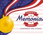 Memorial Day Medal Concept Background