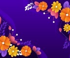 Spring Time Background with Purple Color