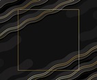 Flow And Square Black Gold Background