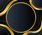 Abstract Black and Gold Background