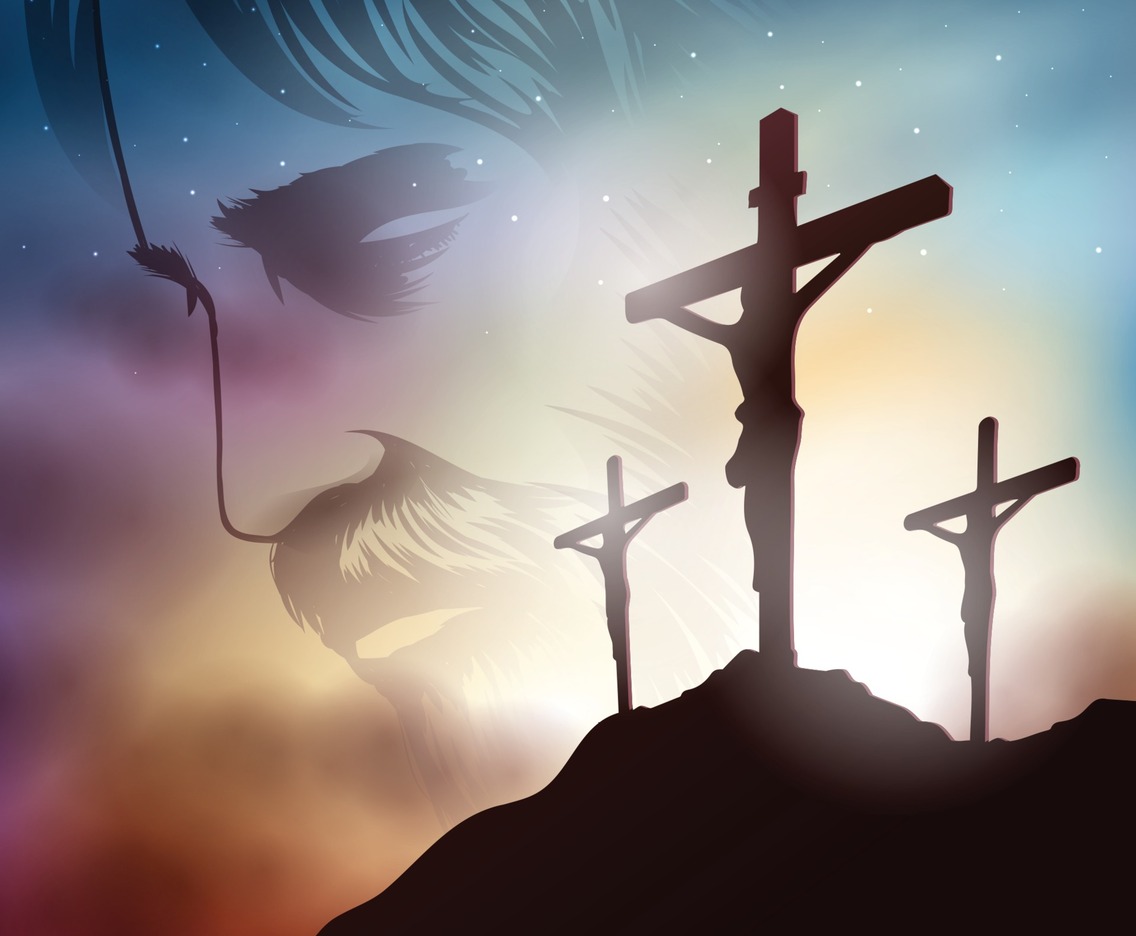 The crucifixion of Jesus Christ Concept