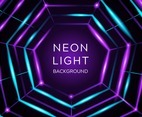 Geometric Neon Light Background