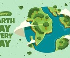 Earth Day Everyday Illustration