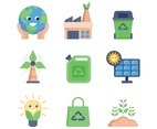 Set Of Earth Day Icon