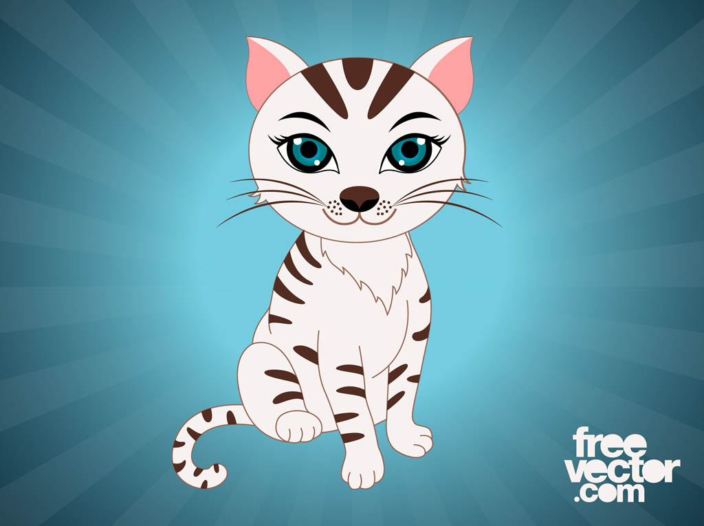 Pet Cat Cartoon Vector Art & Graphics | freevector.com