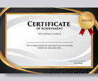 Black Gold Certificate Design Template