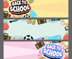 Back To School Banner Template Set