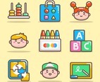 Kindergarten Icon Set