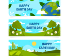 Flat Earth Day Banner Collection