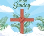 Palm Sunday in Flat Design