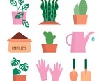 Gardening Kit Icon Set