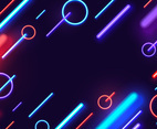 Abstract Neon with Black Background