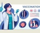 Vaccination Concept Infographic Elements