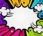 Colorful Comic Halftone Background