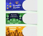 Ramadan Kareem Celebration Banner Set