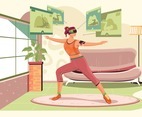 VR Workout at Home Concept