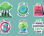 Fun Earth Day Awareness Sticker Collection