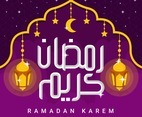 Purple Ramadan Kareem Design