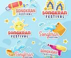 Happy Songkran Festival Sticker Pack