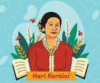 Kartini Day Design in Flat Style