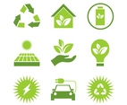 Eco Green Technology Icon Set