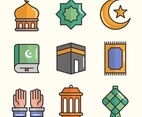 Eid Mubarak Icon Set