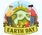 Earth Day Concept with Organic Style