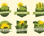 Save The Earth and Wildlife Campaign Badges
