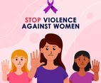 Stop Violence Against Women Concept