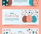 Easter Eggs, Floral and Carrot Banner Collection