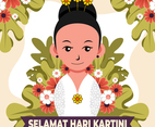 Celebrating Happy Kartini Day With Cute Little Girl