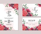 Beautiful Floral Wedding Invitation Card Collection