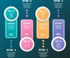 3D Infographic with Element in Gradient Style