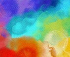 Fabulous Rainbow Splashes Watercolor Background