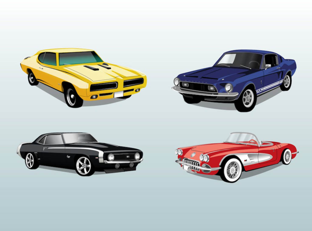 Retro Cars Vector Vector Art & Graphics | freevector.com