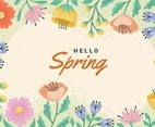 Spring Flower Background Template