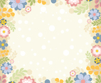 Vector Floral Spring Background Template