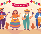 Cinco de Mayo Mariachi Troupe and Dancer Character